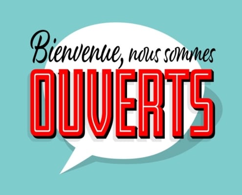 Nous sommes ouverts