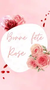 Rose fête